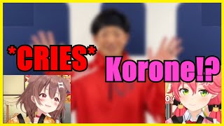 Korone Cries After Getting Video Message From Her Favorite Celebrity ft. Miko【Hololive | Eng Sub】