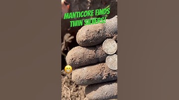 Manticore finds deep twin silvers. Tone TID and 2D screen magic 👍👍 #manticore #metaldetector