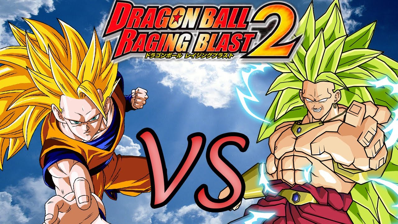 Dragon Ball Z Raging Blast 2 Goku SSJ3 VS Broly SSJ3 