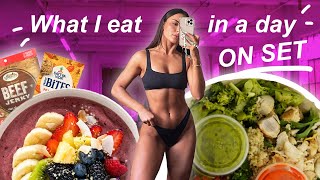 WHAT I EAT IN A DAY ON SET | Krissy Cela by Krissy Cela 119,466 views 11 months ago 10 minutes, 18 seconds