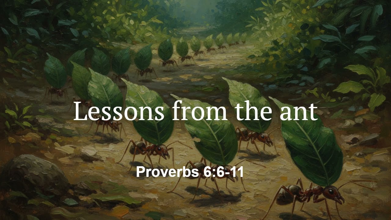 Lessons from the ant | Proverbs 6:6-11