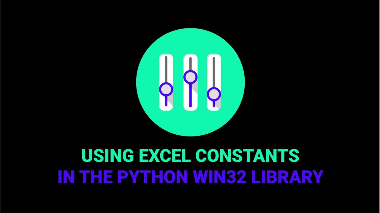 Using Excel Constants In The Python Win32 Library