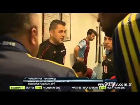 Trabzonspor   Fenerbahçe 24 04 2016 olaylı maç görüntüleri