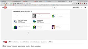Comment creer plusieurs chaines youtube avec un seul compte google