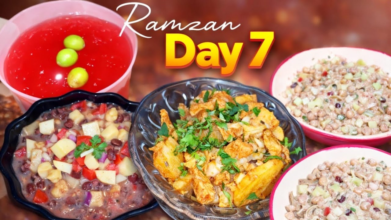 Ramzan Series Iftar Day 7 | Complete Iftar Menu | Chana Chawal,Aloo Gobhi Gosht & Pakoray Easytocook