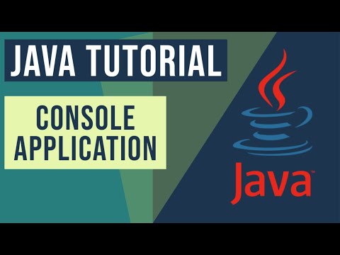 Java Console Application Tutorial