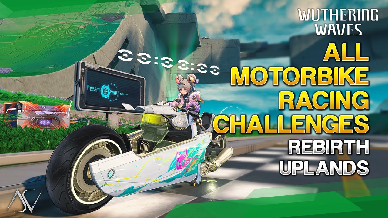 All Motorbike Racing Challenges - Rebirth Uplands | Wuthering Waves