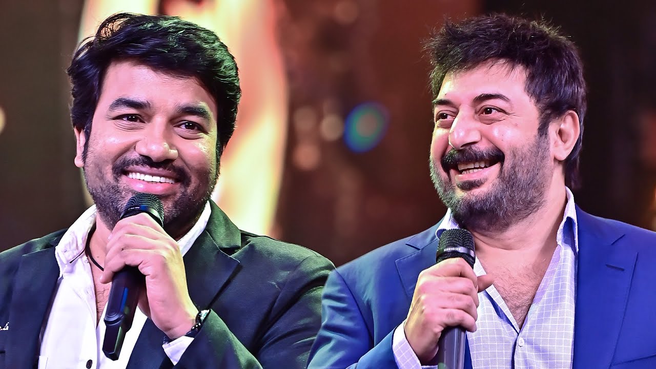 Arvind Swami and Mirchi Shivas funny conversation at South Movie Awards  Thalaivii  SIIMA 2022