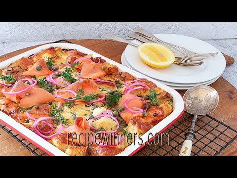 Smoked Salmon Strata