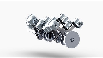 V12 Engine Animation 2 ( Made and Rendered in Creo Parametric 2.0 )