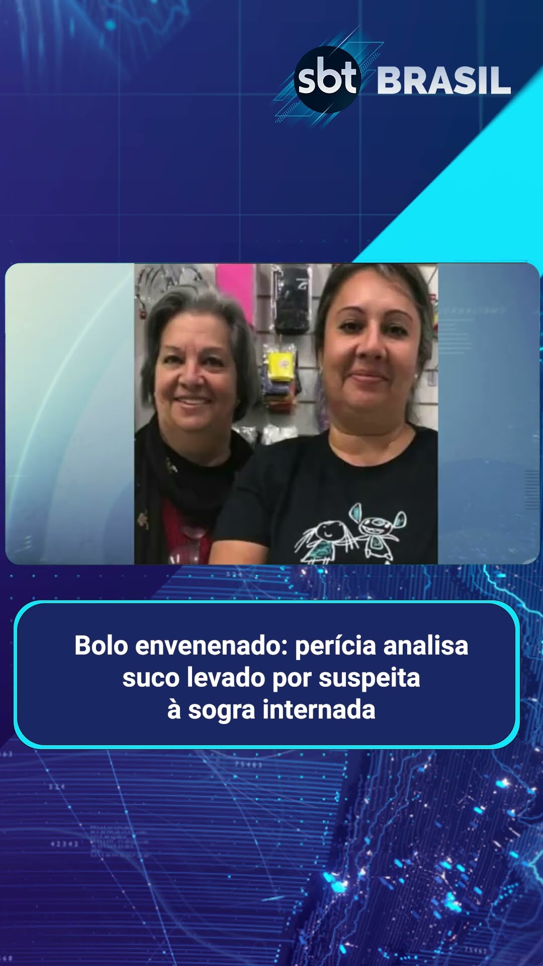 Bolo envenenado: perícia analisa suco levado por suspeita à sogra internada