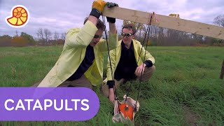 Knock down a castle wall with a catapult! 🏰 | Science Max