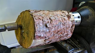 Woodturning - This Firewood May Be The Most Beautiful Pine You've Ever Seen!!