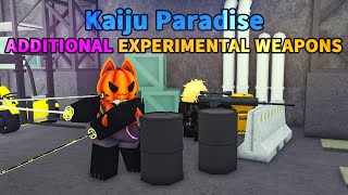 Kaiju Paradise's Additional EXPERIMENTAL Weapons First Look [ROBLOX]
