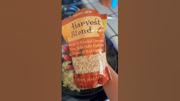 Trader Joe’s Harvest blend recipe! #traderjoes #recipe #traderjoesfinds #traderjoeshaul