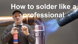 How to solder like a pro, Tutorial for trainee plumbers or gas engineers on soldering correctly. screenshot 5