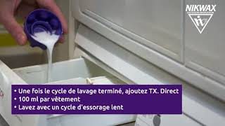 Pack duo NIKWAX TECH WASH et TX Direct, Nettoyant et Imperméabilisant techniques pour vêtements impe