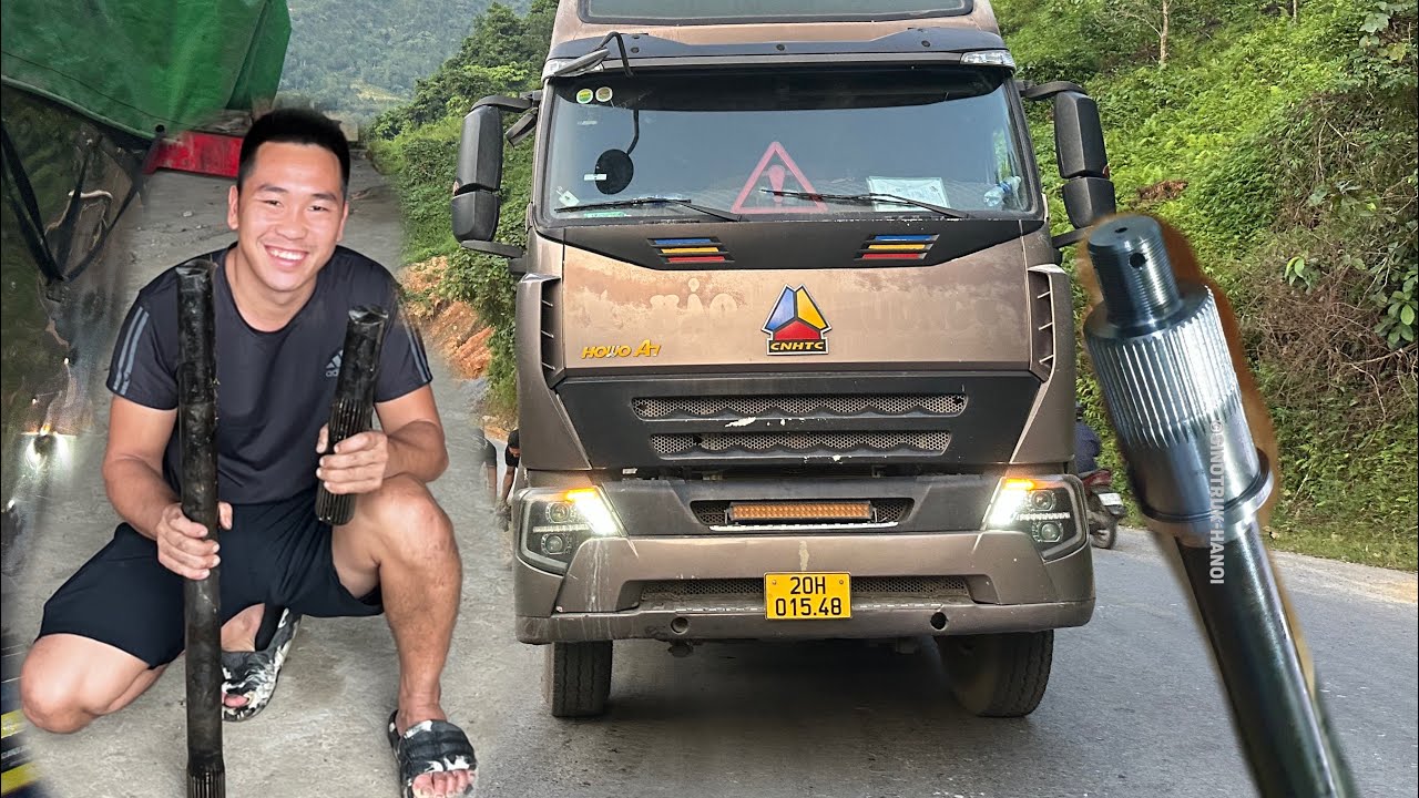 Replacing a Broken Rear Axle Drive Shaft on a Mountain Pass - Heavy Duty Tractor Rescue Journey”