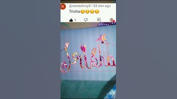 Tell me your name in the comment box👇👇 #trending #calligraphy #song #nimisha_arora