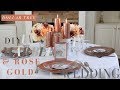 DIY Marble & Rose Gold Wedding Decorations | Dollar Tree Wedding Centerpiece