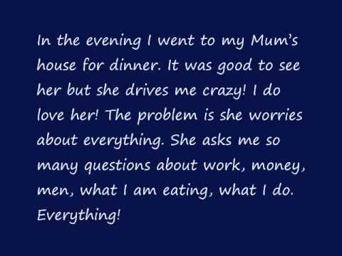 English Shadowing Lesson - Sarah Jenkins's Diary 6