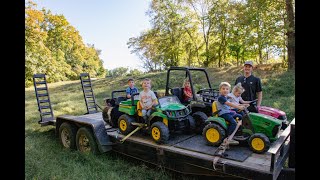 loading and strapping down tons of power wheels on the trailer to go drive! | power wheels for kids