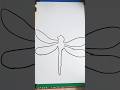 Dragonfly drawing for kids #viral #shortvideo #shorts #trending #arts