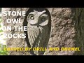 Dremel carving a stone owl stone owl carved with just a power drill and rotary tool