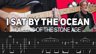 Queens Of The Stone Age - I Sat By The Ocean (Guitar lesson with TAB)