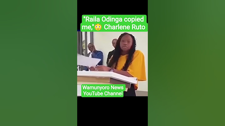 Shock as Charlene Ruto accuses Raila Odinga 😳 Aki huyu mtoto wa Ruto😳 #wamunyoronews #trendingshorts