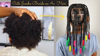 Can't Grip Braids? No Worries ,Try this Beginner step by step Easy Method. very Detailed