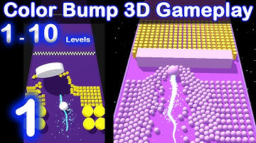 Color Bump 3D  From stage 1-10 Gameplay | Walkthrough | MG Games