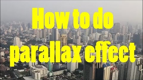 How  to make a Parallax effect in Filmora 09 || by Xa Yam