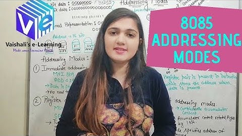 8085 Addressing Modes