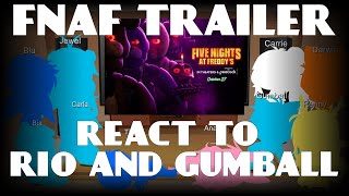 Rio and Gumball react to Five Nights At Freddy's Trailer (Gacha Club)
