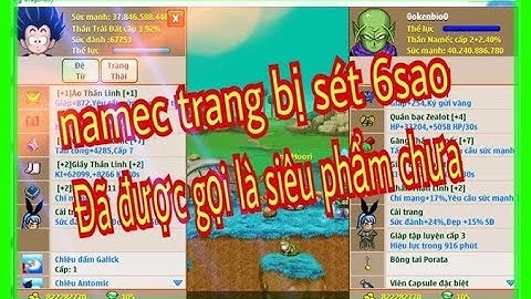 Ngọc Rồng Online | Siêu Phẩm Namec Trang Bị Set 6sao Bá Đạo