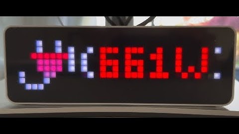 AWTRIX LIGHT mit Ulanzi TC001 Display (MQTT via Homey)