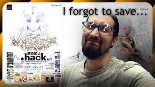 I forgot to save...twice...Dot Hack Infection Part1