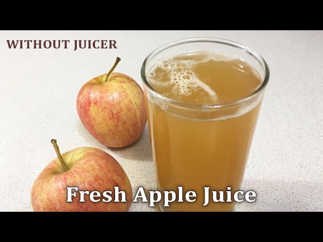 Apple Juice Recipe With & Without Juicer - Swasthi's Recipes