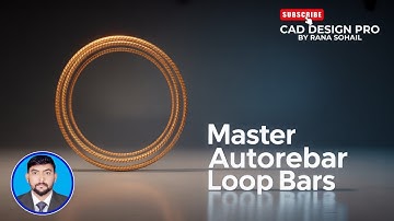 🎥 Draw a Loop Bar or Circular Strips in AutoCAD Using AutoRebar #autorebar #cadtutorial #autocad