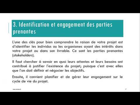 Vidéo: Déclaration de projet : concept, contenu, exemple