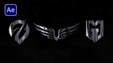 After Effects Tutorial:  Metallic Glossy Logo Intro Reveal in After Effects - Free Project File