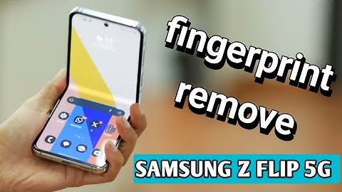 samsung galaxy z flip How to delete fingerprint, fingerprint delete nhi ho raha samsung galaxy