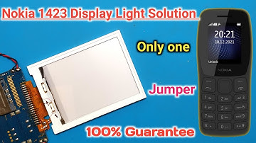 Nokia TA 1423 display light solution || Nokia 105 display light solution