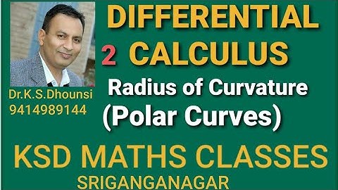 ll Curvature- Polar Curves ll Curvature ll Differential Calculus ll L-2 ll