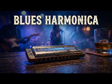 Harmonica Blues Instrumental – Deep Night Silence and Distant Train Sounds