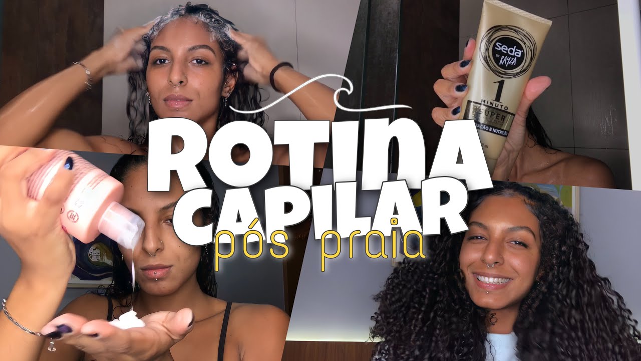 SALVANDO MEU CABELO PÓS PRAIA! *testando produtos novos*