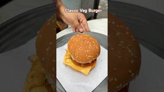 Classic Veg Burger | Saparito Pizza #vegburger #streetfood #viral #shortsfeed #burgerlovers