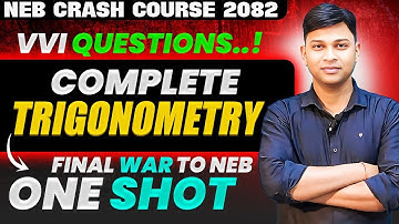 #4 Trigonometry | Solution of Triangle | NEB 2082