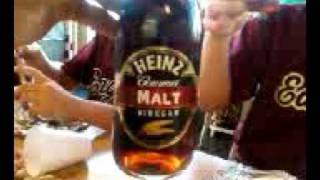 Woody drinking malt vinegar